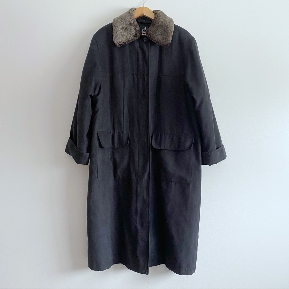 Luba Faux Fur Winter Trench Coat